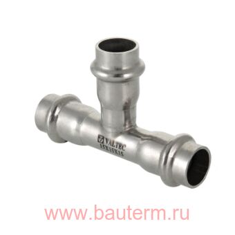 Фитинг из нержавеющей стали – пресс-тройник 28 x 22 x 28, VALTEC