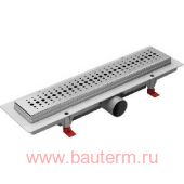 Душевой лоток 400мм BASIC глянец, боковой слив D50