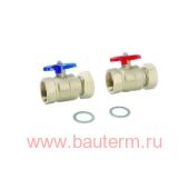 Комплект кранов 1" шаровых для коллекторов HKV/HLV РЕХАУ