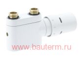 Двухточечный присоеденительный элемент VHX-DUO угловой белый, Danfoss