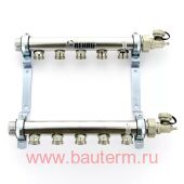 Коллектор HLV на 2 группы нерж сталь 1"х3/4" радиаторный RAUTITAN РЕХАУ