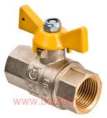 Кран газовый шаровый вн-вн 1/2" (бабочка), VALTEC