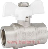 Кран шаровой PF STANDARD г/г/б 1/2" (12/120) Вн-Вн с бабочкой, ProFactor